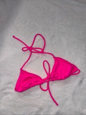 OP Ocean Pacific Bright Pink Bikini Swim Top - Size S (3-5)